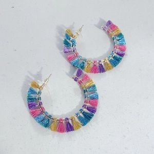 Kendra Scott Tassel Hoop Earrings, Multicolor